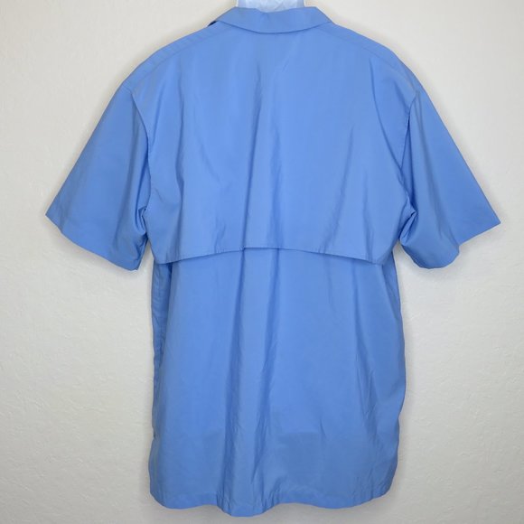 Columbia* Men's Short Sleeve Button Down Straight Hem Vented Back Shirt~ Size XL - Picture 2 of 12